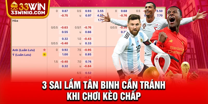 3 sai lầm tân binh cần tránh khi chơi kèo chấp