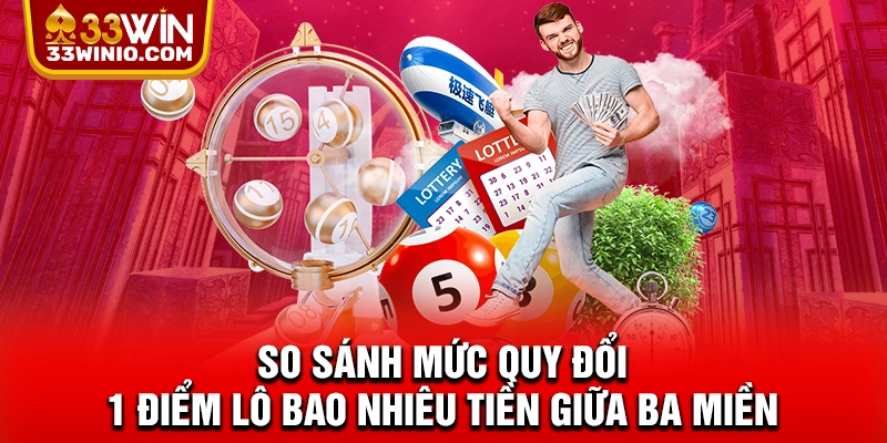 1 Điểm Lô Bao Nhiêu Tiền? Giải Thích Cách Tính Chuẩn Nhất % So sánh mức quy đổi 1 điểm lô bao nhiêu tiền giữa ba miền